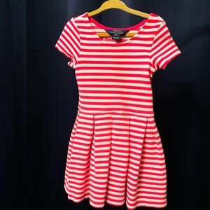 Polo by Ralph Lauren White and Pink Casual Dress